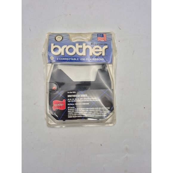 Brother 1030 Correctable Film Ribbons 2-Pack for AX EM WP Series Typewriters NIB - Picture 1 of 2